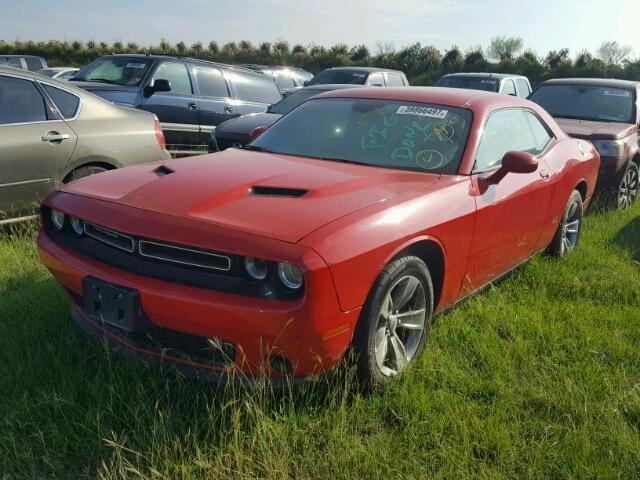 2C3CDZAG1FH704296 - 2015 DODGE CHALLENGER RED photo 2