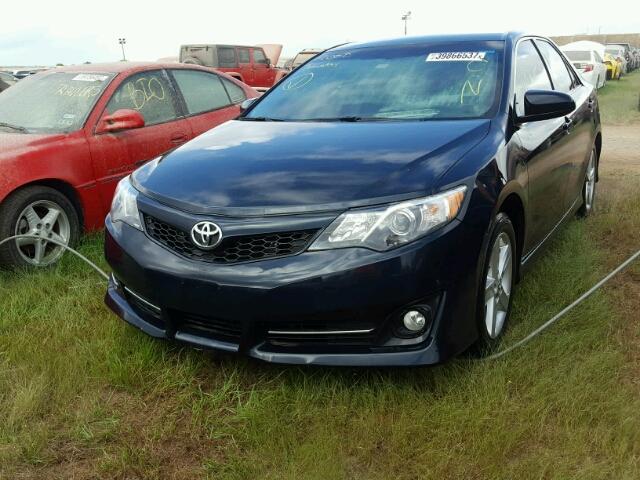 4T1BF1FK1EU419296 - 2014 TOYOTA CAMRY L BLACK photo 2