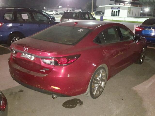 JM1GJ1W58E1110154 - 2014 MAZDA 6 RED photo 4