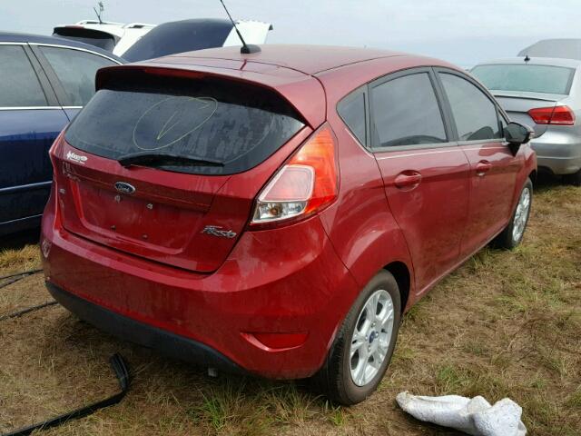 3FADP4EJ3GM206688 - 2016 FORD FIESTA SE RED photo 4