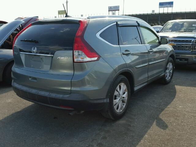 JHLRM4H7XCC013980 - 2012 HONDA CR-V EXL BLUE photo 4