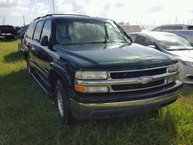 3GNEC16T71G247430 - 2001 CHEVROLET SUBURBAN C GREEN photo 1