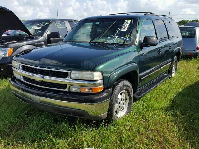 3GNEC16T71G247430 - 2001 CHEVROLET SUBURBAN C GREEN photo 2