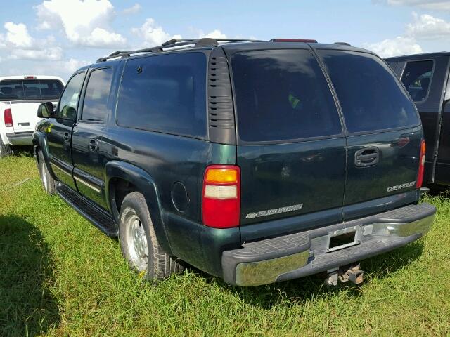 3GNEC16T71G247430 - 2001 CHEVROLET SUBURBAN C GREEN photo 3