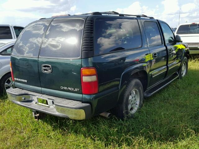 3GNEC16T71G247430 - 2001 CHEVROLET SUBURBAN C GREEN photo 4