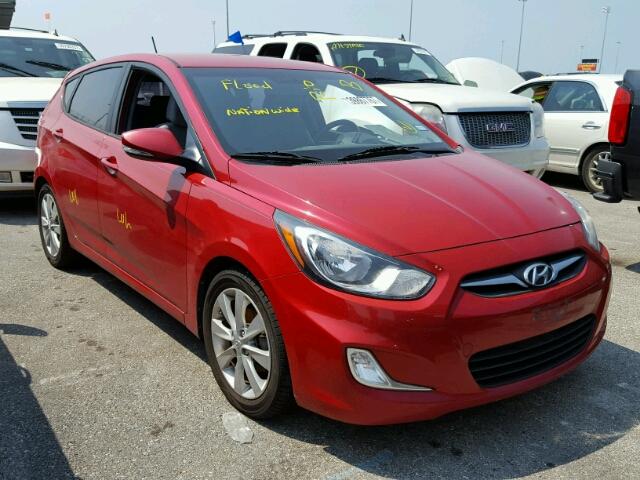 KMHCU5AE5DU119181 - 2013 HYUNDAI ACCENT GLS RED photo 1