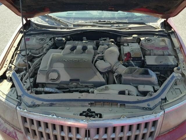 3LNHM26T58R605336 - 2008 LINCOLN MKZ BURGUNDY photo 7