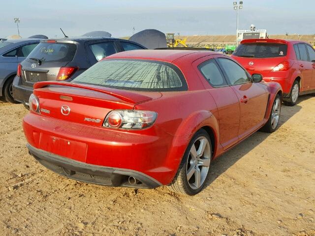 JM1FE173940103697 - 2004 MAZDA RX8 RED photo 4