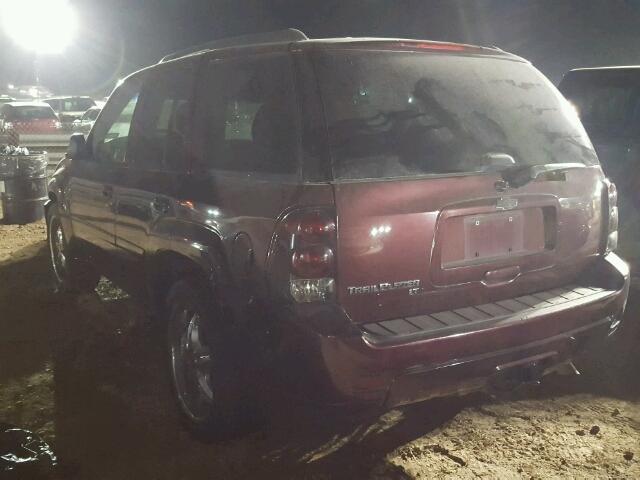 1GNDT13S372136866 - 2007 CHEVROLET TRAILBLAZE BURGUNDY photo 3