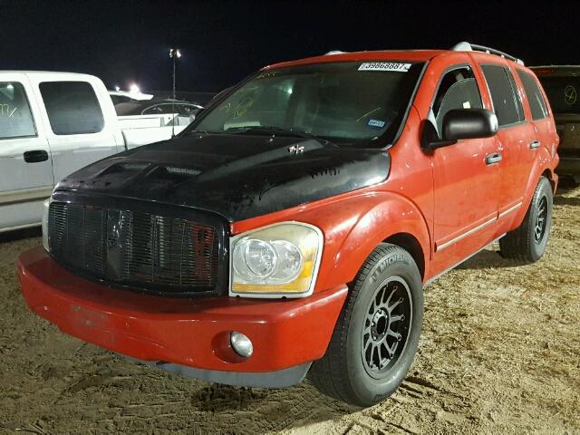 1D4HD58D74F180045 - 2004 DODGE DURANGO RED photo 2