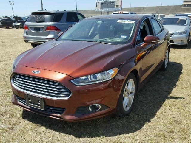 3FA6P0HD3FR233883 - 2015 FORD FUSION BURGUNDY photo 2