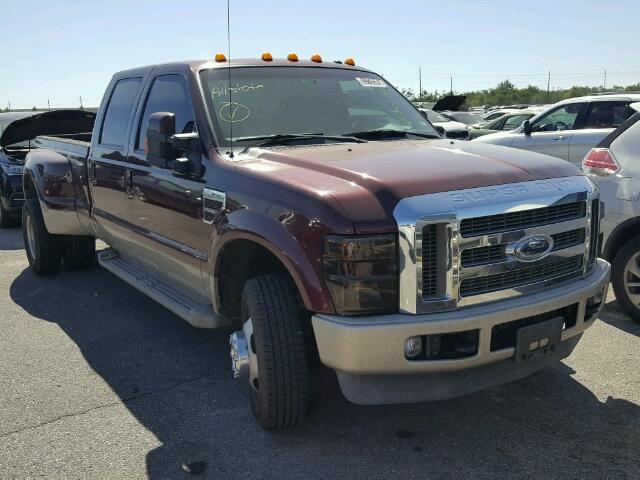 1FTWW3DR7AEA26568 - 2010 FORD F350 SUPER BURGUNDY photo 1