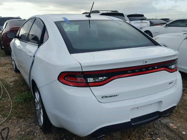 1C3CDFBA9DD333939 - 2013 DODGE DART WHITE photo 3