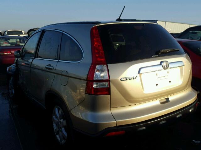 5J6RE48779L017353 - 2009 HONDA CR-V EXL GOLD photo 3