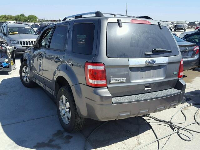 1FMCU0EGXBKB27137 - 2011 FORD ESCAPE LIM GRAY photo 3