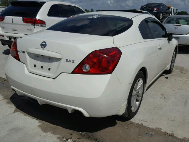 1N4AL2EP9CC236765 - 2012 NISSAN ALTIMA S WHITE photo 4