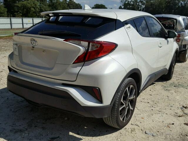 NMTKHMBX7JR004076 - 2018 TOYOTA C-HR XLE WHITE photo 4