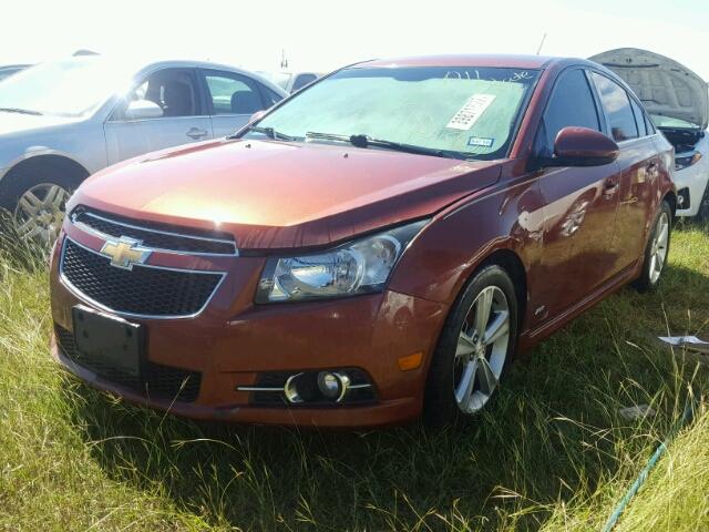 1G1PG5SC1C7182875 - 2012 CHEVROLET CRUZE ORANGE photo 2