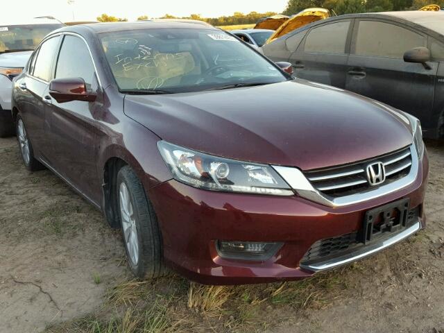 1HGCR2F84FA051906 - 2015 HONDA ACCORD BURGUNDY photo 1