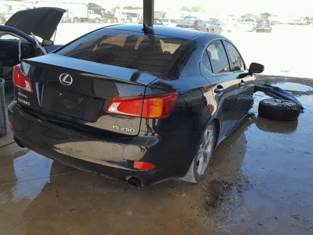 JTHBF5C26A5112449 - 2010 LEXUS IS 250 BLACK photo 4