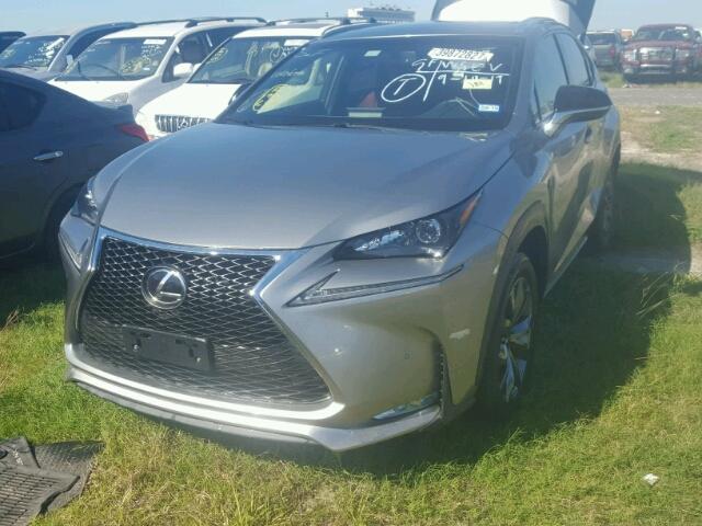 JTJYARBZ9H2067368 - 2017 LEXUS NX 200T GRAY photo 2