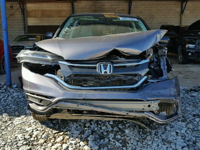 2HKRM3H46GH546366 - 2016 HONDA CR-V GRAY photo 9