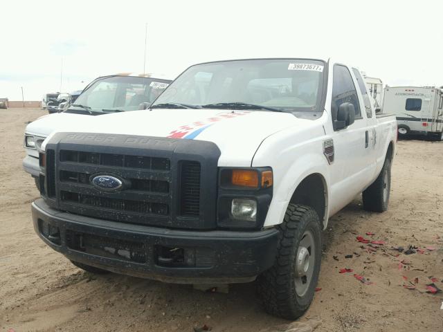 1FTSX21R18EB51733 - 2008 FORD F250 SUPER WHITE photo 2