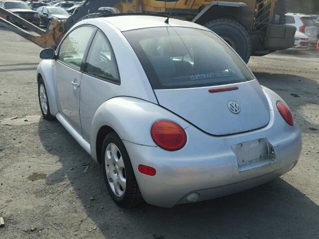 3VWCK21C02M453558 - 2002 VOLKSWAGEN NEW BEETLE ვერცხლისფერი ფოტო 3