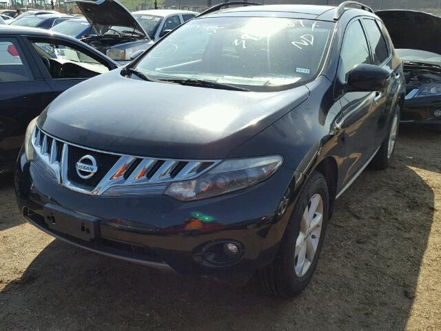 JN8AZ1MU2AW004602 - 2010 NISSAN MURANO BLACK photo 2