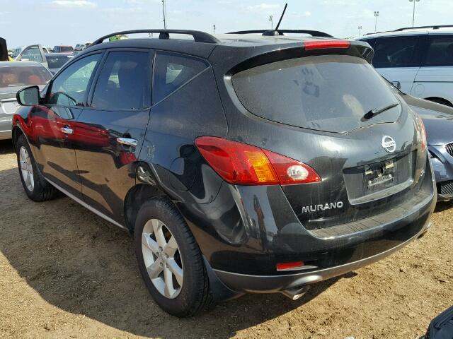 JN8AZ1MU2AW004602 - 2010 NISSAN MURANO BLACK photo 3