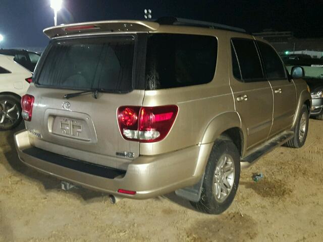 5TDZT38A65S251929 - 2005 TOYOTA SEQUOIA LI GOLD photo 4