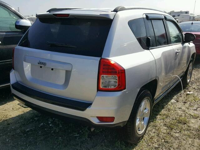 1C4NJCBAXDD272421 - 2013 JEEP COMPASS SP SILVER photo 4