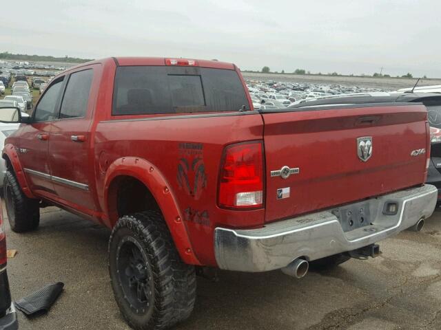 1D7RV1CT9AS183592 - 2010 DODGE RAM 1500 RED photo 3