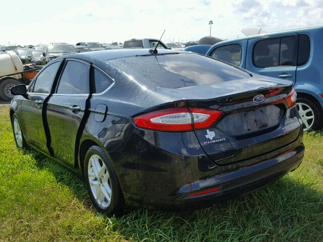 3FA6P0H78FR152517 - 2015 FORD FUSION SE CHARCOAL photo 3