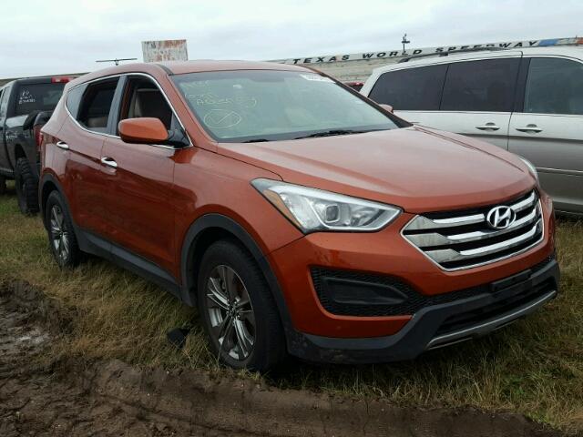 5XYZT3LB1EG131453 - 2014 HYUNDAI SANTA FE S ORANGE photo 1