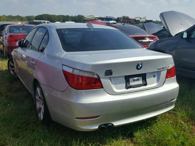 WBANW13588CZ80179 - 2008 BMW 535 I SILVER photo 3