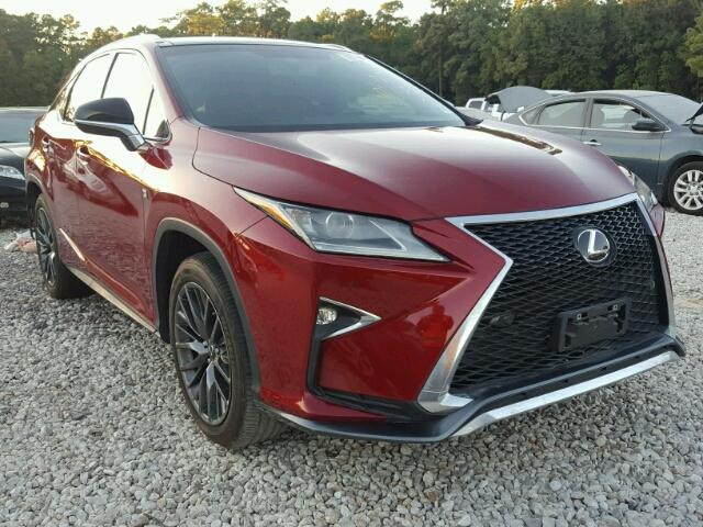 2T2BZMCA2GC009675 - 2016 LEXUS RX 350 BURGUNDY photo 1