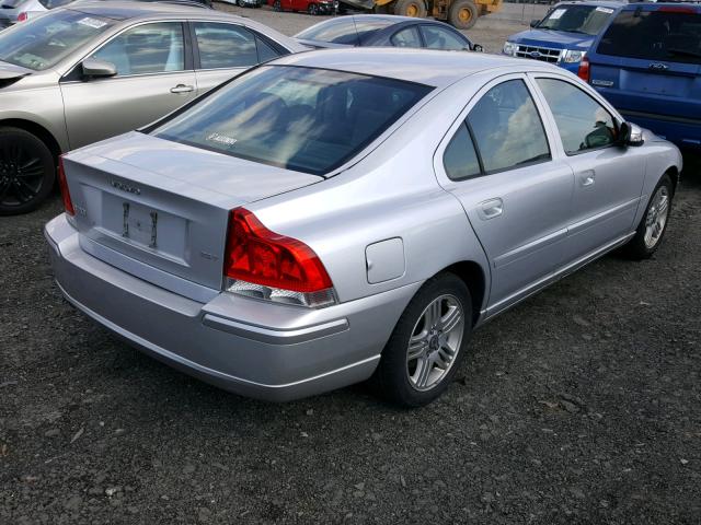 YV1RS592X72600357 - 2007 VOLVO S60 2.5T SILVER photo 4