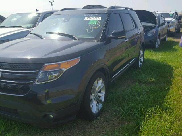 1FM5K7F83EGA27452 - 2014 FORD EXPLORER L BLACK photo 2