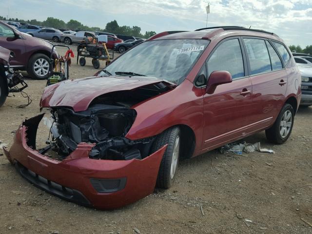 KNAFG525577080471 - 2007 KIA RONDO BASE RED photo 2