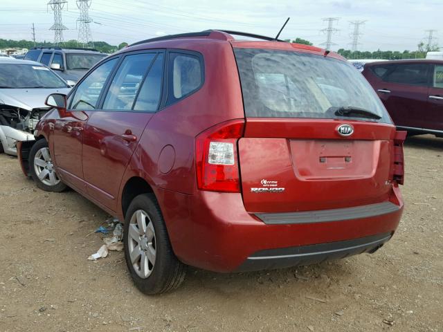 KNAFG525577080471 - 2007 KIA RONDO BASE RED photo 3