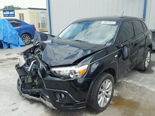 JA4AP4AU2BZ015472 - 2011 MITSUBISHI OUTLANDER BLACK photo 2