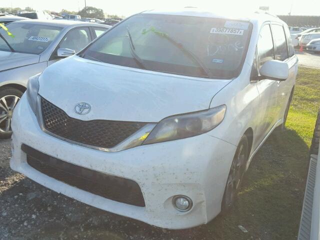 5TDXK3DC9DS403234 - 2013 TOYOTA SIENNA WHITE photo 2