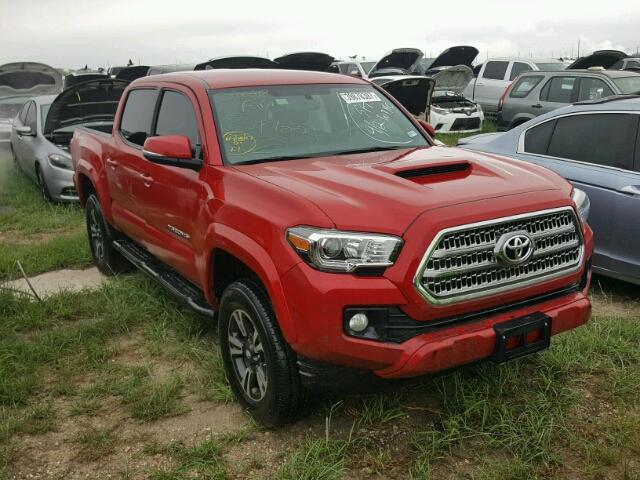 5TFAZ5CN5HX025347 - 2017 TOYOTA TACOMA DOU RED photo 1