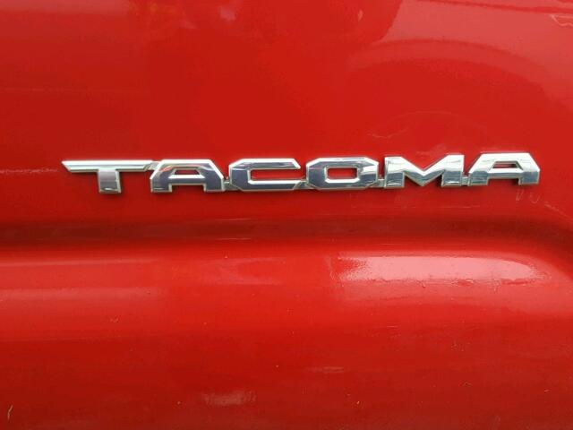 5TFAZ5CN5HX025347 - 2017 TOYOTA TACOMA DOU RED photo 9