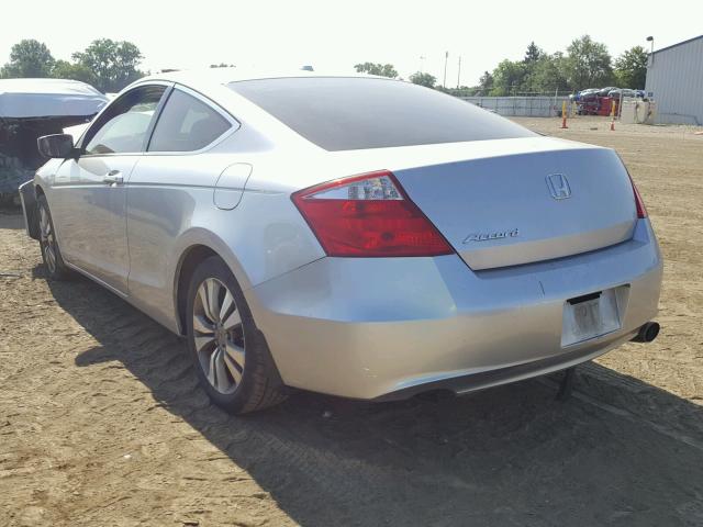 1HGCS12828A025747 - 2008 HONDA ACCORD EXL SILVER photo 3