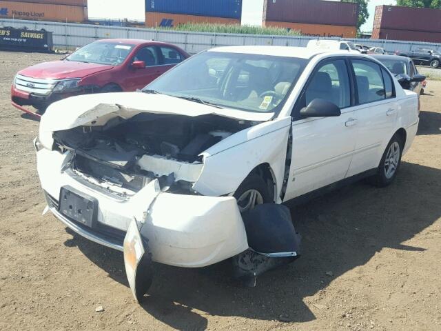 1G1ZS58F57F116706 - 2007 CHEVROLET MALIBU LS WHITE photo 2