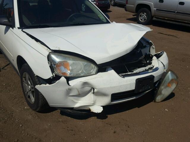 1G1ZS58F57F116706 - 2007 CHEVROLET MALIBU LS WHITE photo 9