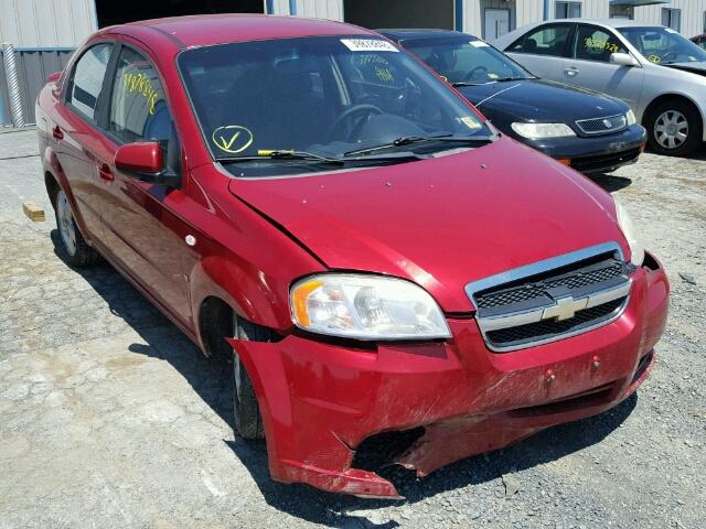 KL1TD566X8B014473 - 2008 CHEVROLET AVEO BASE Կարմիր լուսանկար 1