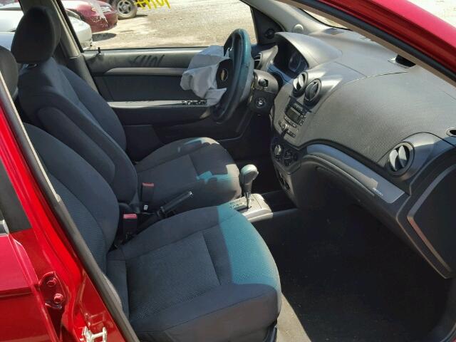 KL1TD566X8B014473 - 2008 CHEVROLET AVEO BASE Կարմիր լուսանկար 5